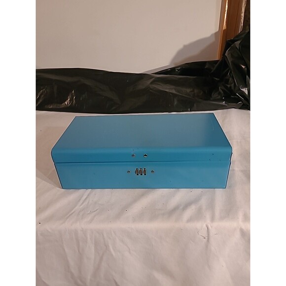 Vintage New York Life Metal Durham Policy Box w/ Combination Lock, Handle, 11.5" - Picture 1 of 9